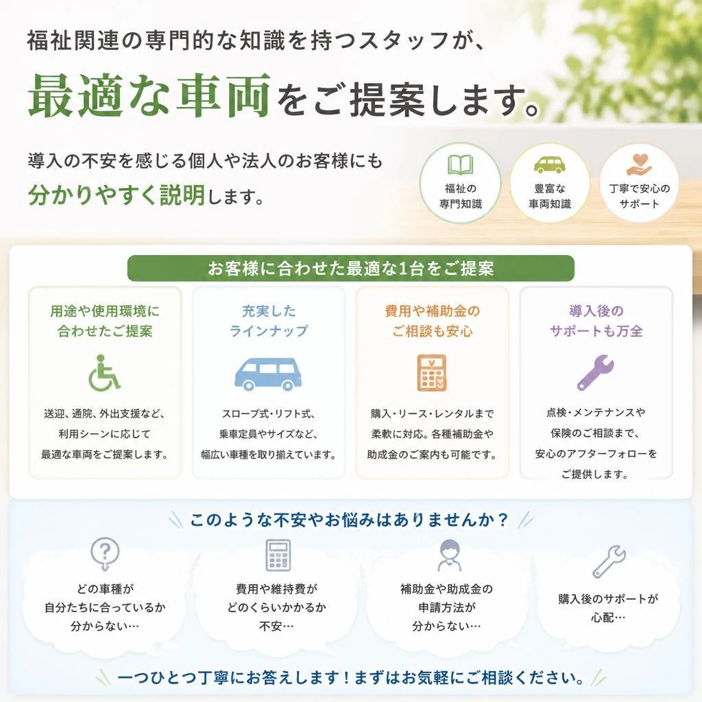 専門スタッフによるサポート