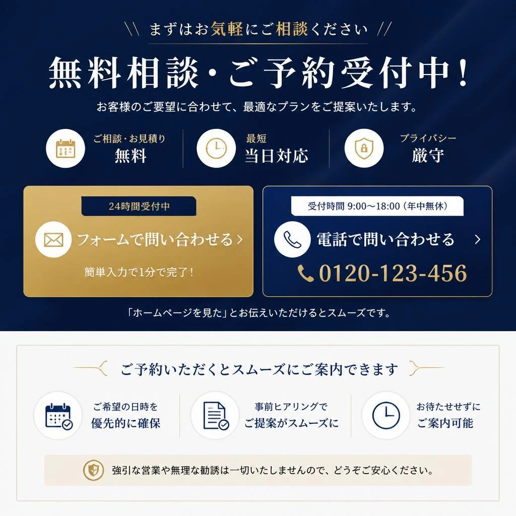 今すぐお問い合わせを！